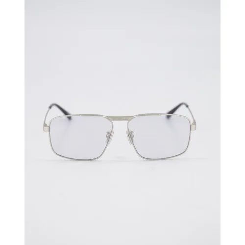 Silver Rectangle Sunglasses - Balenciaga - Modalova