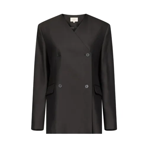 V-neck Double-Breasted Jacket - Loulou De Saison - Modalova