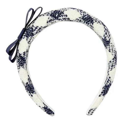 Check Bouclé Headband - Self Portrait - Modalova