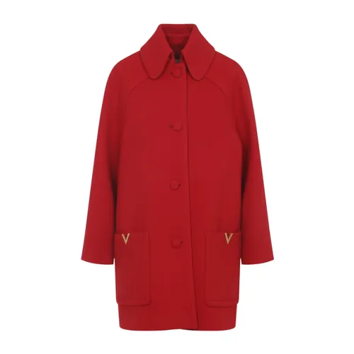 Virgin Wool Coat - Valentino - Modalova