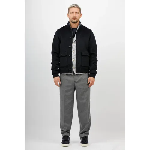 Reversible Wool Double Jacket - The Jack Leathers - Modalova