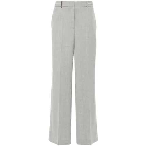 Trousers > Wide Trousers - - Peserico - Modalova