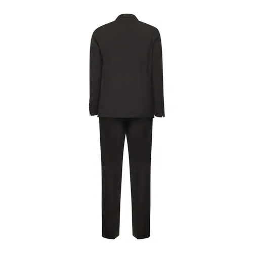 Brown Wool Dress Suit Set - Tagliatore - Modalova