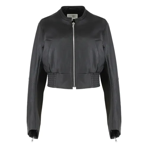 Cropped Bomber Jacket - MM6 Maison Margiela - Modalova