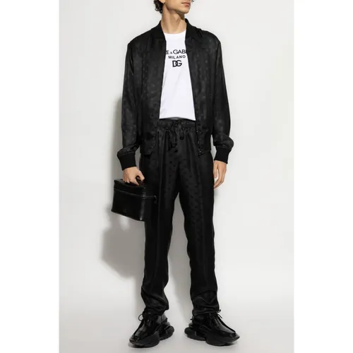 Silk bomber jacket - Dolce & Gabbana - Modalova