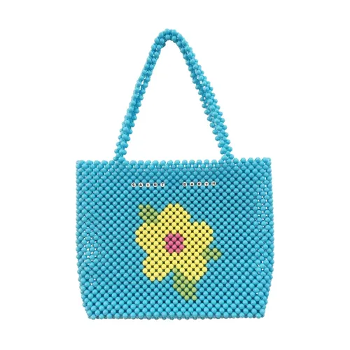 Floral Beaded Shopper Bag - MC2 Saint Barth - Modalova