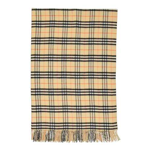 Check Wool and Cashmere Blanket - Burberry - Modalova