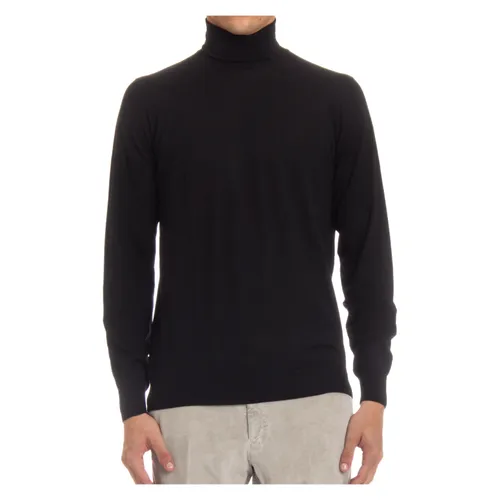 Black Wool Sweater Extrafine 140's - Drumohr - Modalova