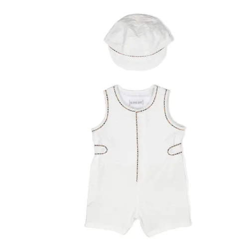 Romper and Hat Set - Burberry - Modalova