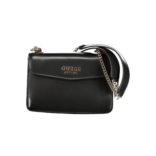 Black Polyethylene Handbag with Chain Handles - Guess - Modalova