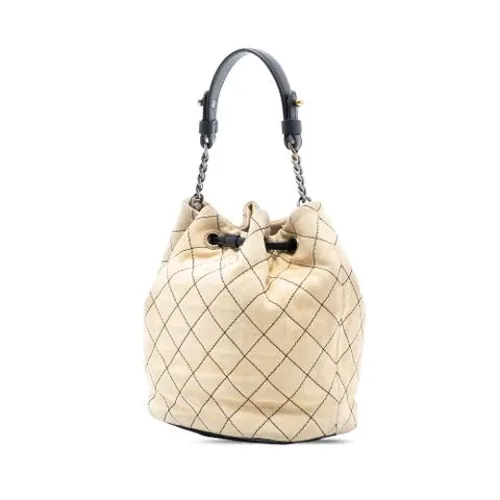 Pre-owned Vintage Suede Bucket Bag - Chanel Vintage - Modalova