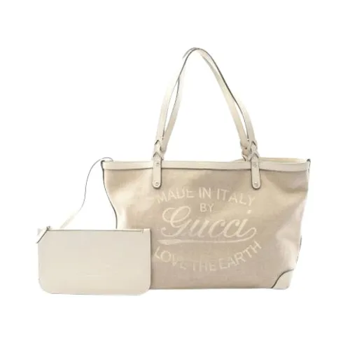 Pre-owned Canvas Tote Bag - Gucci Vintage - Modalova