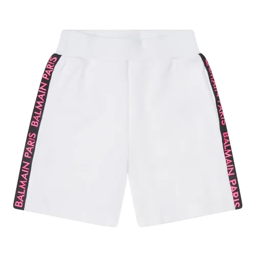 Logo Jersey Shorts - Balmain - Modalova