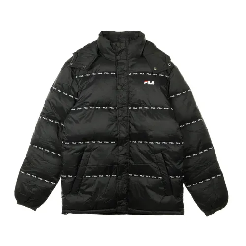 Black Down Jacket for Men - Fila - Modalova