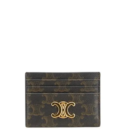 Pre-owned Triomphe PVC Leather Card Case - Celine Vintage - Modalova