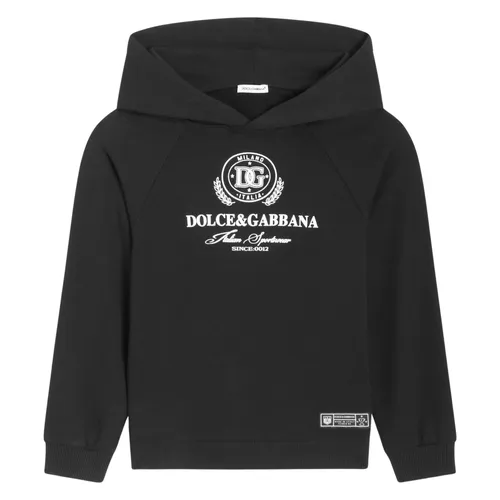 Jersey Hoodie with DG Print - Dolce & Gabbana - Modalova