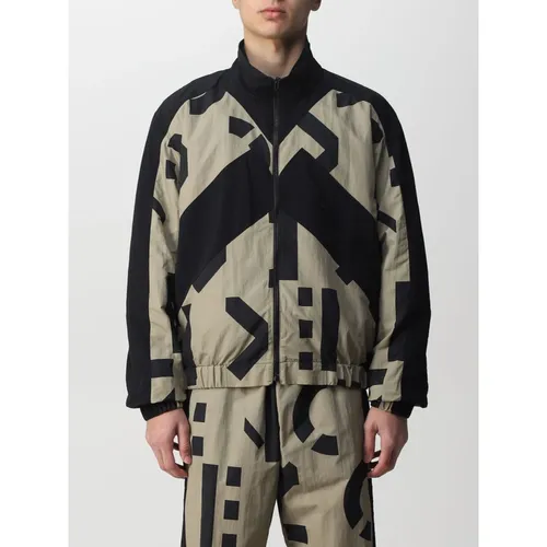 Monogram Patchwork Zip-Up Sweatshirt - Kenzo - Modalova