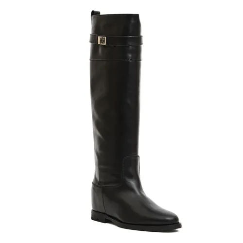 Internal lift boot with silver clamp - Via Roma 15 - Modalova