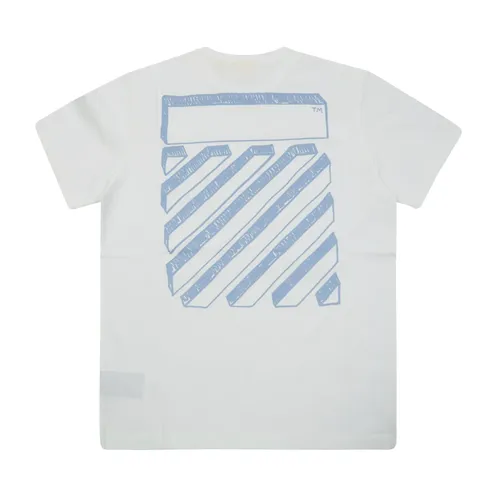Scribble Diag T-Shirt - Off White - Modalova