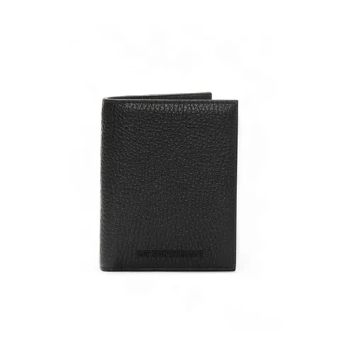 Tumbled Leather Card Holder - Emporio Armani - Modalova