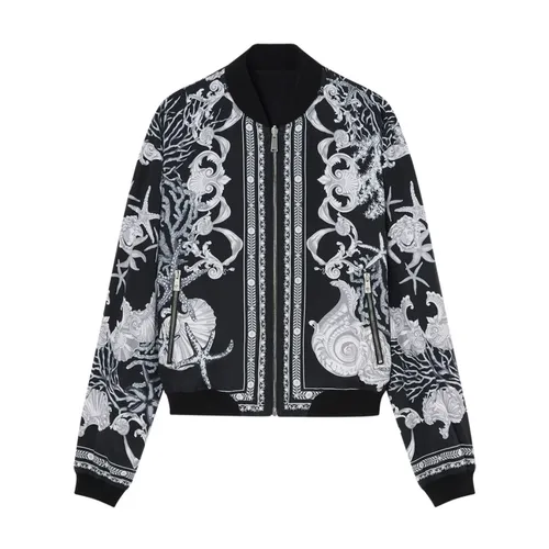 Reversible Graphic Print Jacket - Versace - Modalova