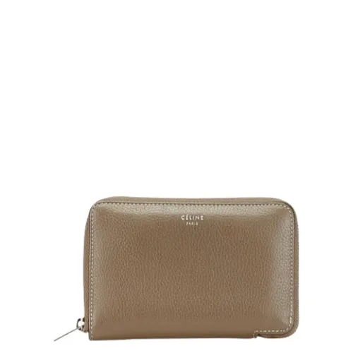 Pre-owned Leather Wallet - Celine Vintage - Modalova