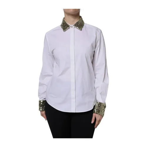 Sequin Collar Shirt - Dolce & Gabbana - Modalova