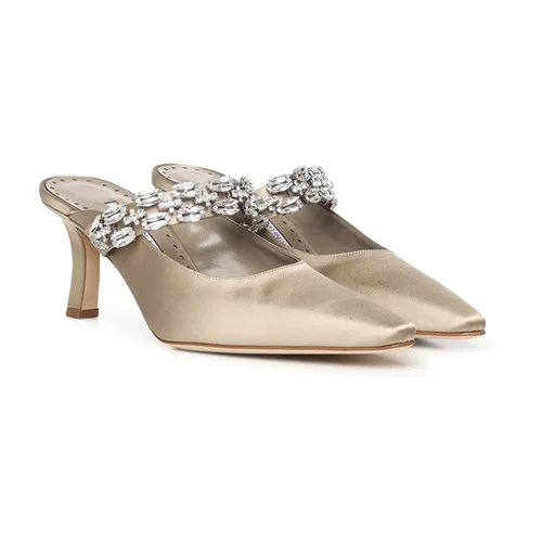 Heeled Mule - Manolo Blahnik - Modalova
