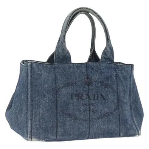 Pre-owned Vintage Canvas Tote Bag - Prada Vintage - Modalova