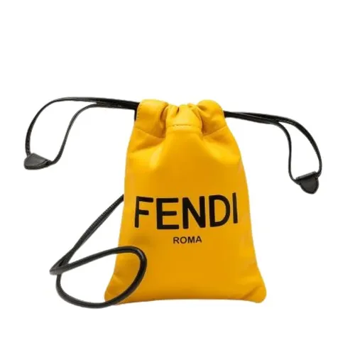 Pre-owned Leather Bucket Bag - Fendi Vintage - Modalova