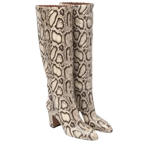 Python Leather High Shaft Boots - Paris Texas - Modalova