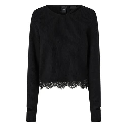 Casual Black Wool Blend Sweatshirt - Pinko - Modalova
