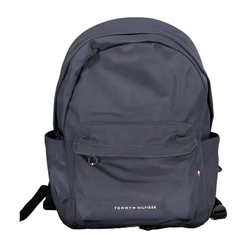 Blue Men's Backpack with Multiple Compartments - Tommy Hilfiger - Modalova