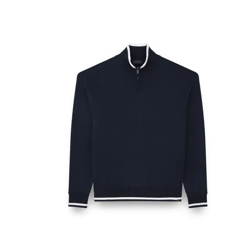 Cool Touch Wool Half Zip Sweater - Paul & Shark - Modalova