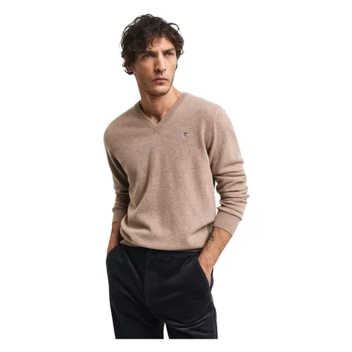 Ultrafine Lambswool V-neck Pullover - Gant - Modalova