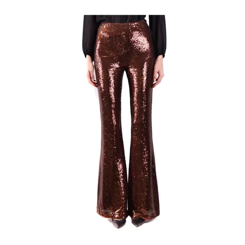 Flared Sequin Trousers - L'Agence - Modalova