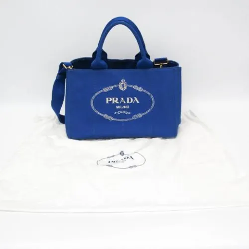 Pre-owned Canvas Tote Bag - Prada Vintage - Modalova