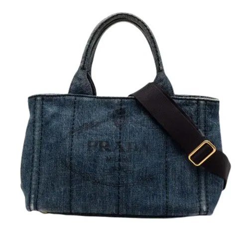 Pre-owned Denim Tote Bag - Prada Vintage - Modalova
