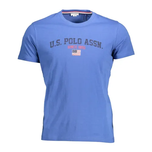 Bold Logo Print Crew Neck T-Shirt - U.s. Polo Assn. - Modalova