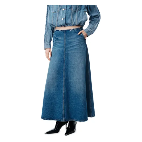 Falda Midi Vaquera A-Line - Alexander Wang - Modalova