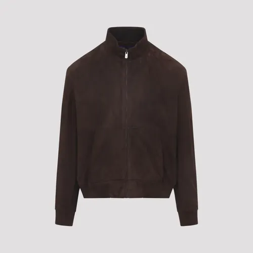 Leather Bomber Jacket - Ralph Lauren - Modalova