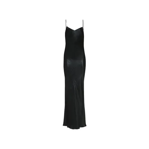 Satin Long Dress - Saint Laurent - Modalova