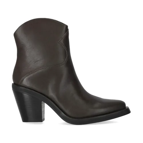 Texan Style Leather Ankle Boot - ASH - Modalova