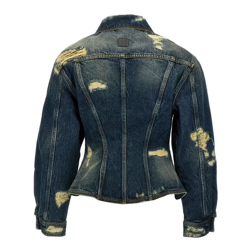 Rip And Repair Fluted Denim Jacket - Marc Jacobs - Modalova