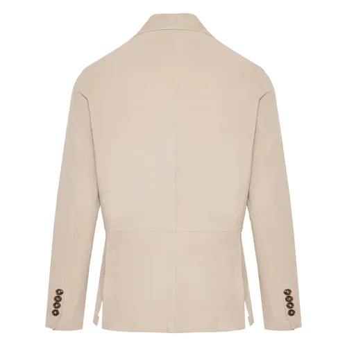 Suede Jacket with 3 Buttons - Barba - Modalova