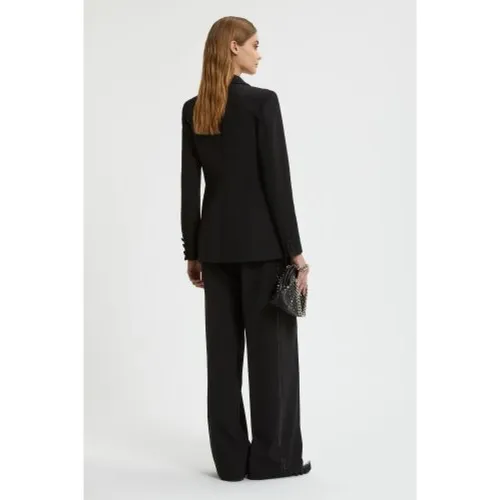 Black Blazer with Rhinestones - Ermanno Scervino - Modalova