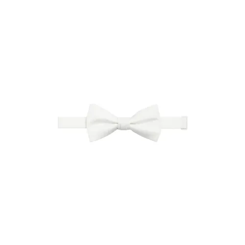 White Silk Bow Tie and Pocket Square Set - Tommy Hilfiger - Modalova