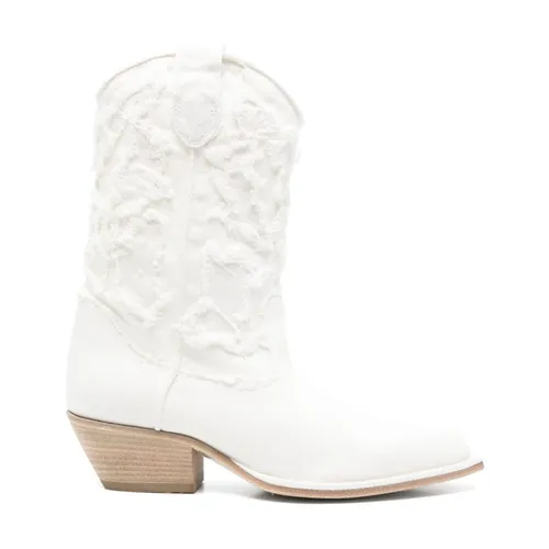 Cuban Heel Boots with Pull-Tab - Vic Matié - Modalova