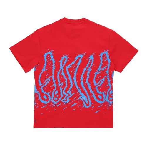 Red Mens Tee with Octopus Logo - Octopus - Modalova