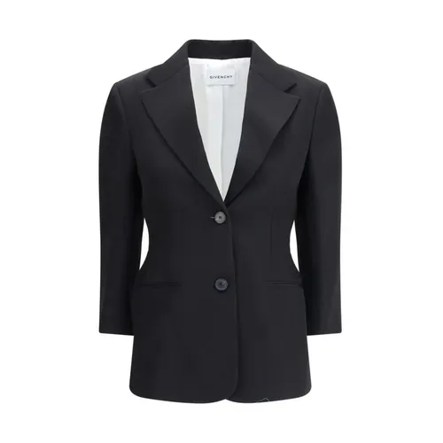 Wool Blazer with Notched Lapel - Givenchy - Modalova